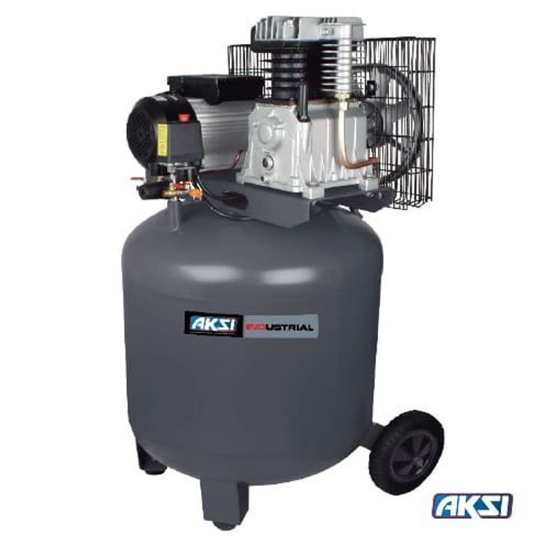Compresor Vertical de Banda Aksi 240 L 4 HP 2985W 220V Industrial