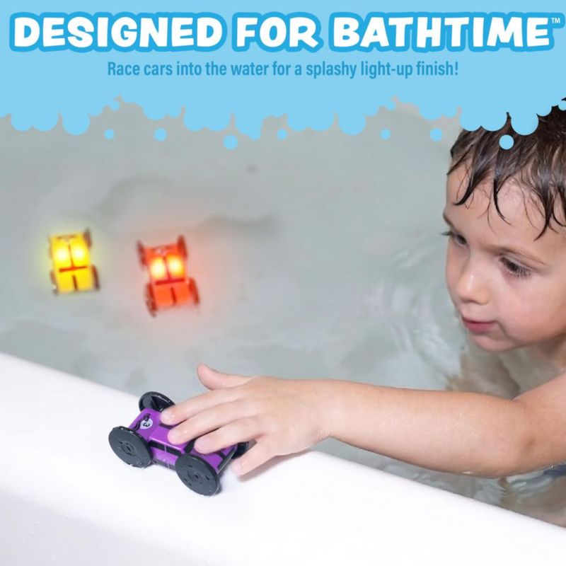 Juguete de baño Tub Works Splash Wheels - Pack de 3 con luces