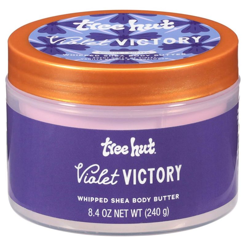 Manteca corporal Tree Hut Violet Victory con manteca de karité 240 g