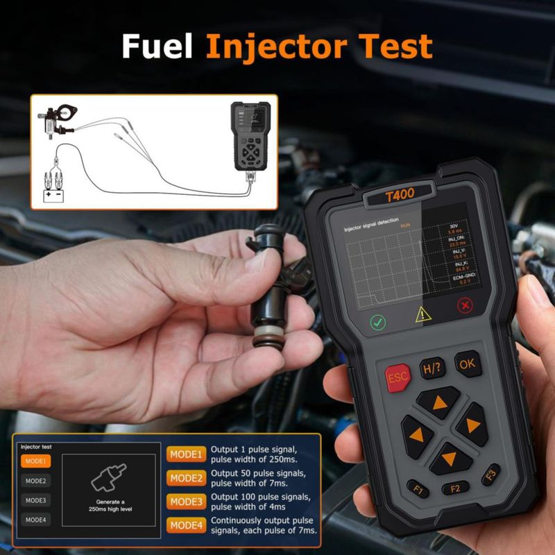 Escáner OBD2 TopDiag T400 2 en 1 Probador de Baterías 12V