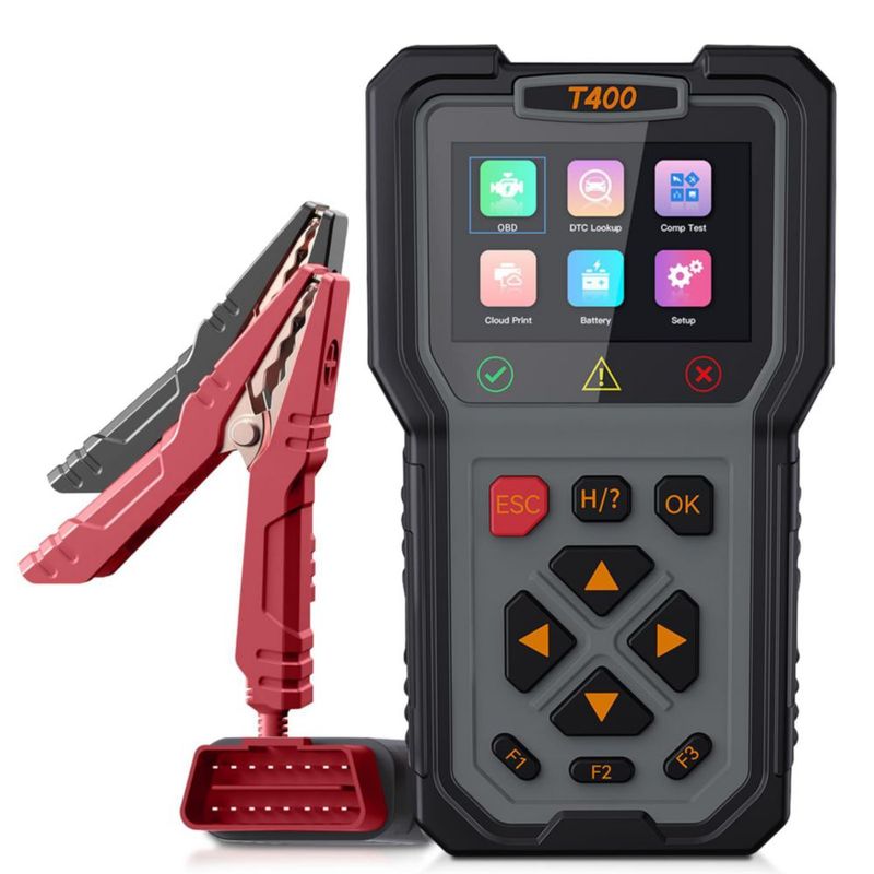 Escáner OBD2 TopDiag T400 2 en 1 Probador de Baterías 12V