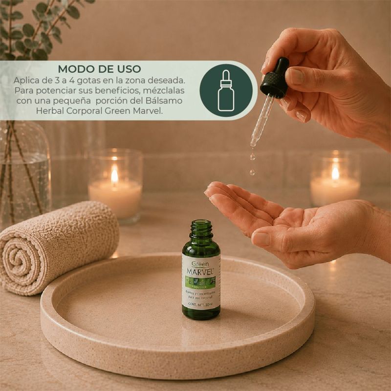 Green Marvel Bálsamo Herbal Natural 4 Tarros de 250 Gramos + Booster Aceite Concentrado Natural Menthol