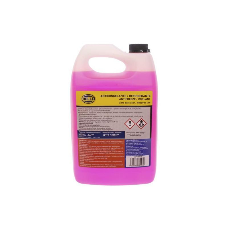 ANTICONGELANTE HELLA ROSA DILUIDO 50% 3.785L HCP-05GAL