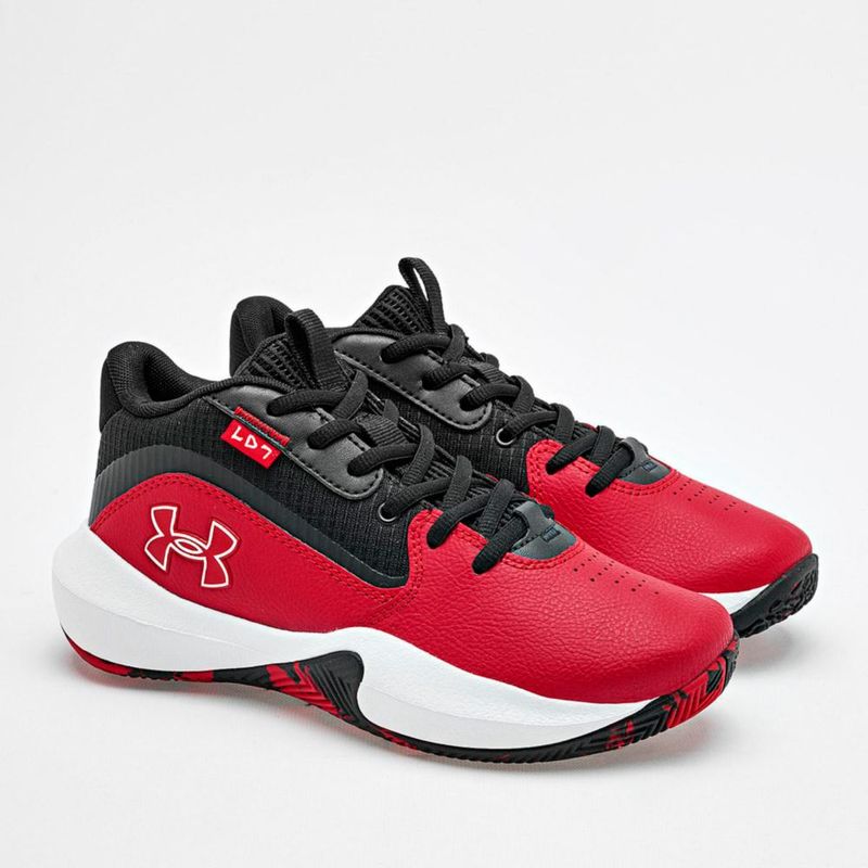 TENIS DEPORTIVO BALONCESTO UNDER ARMOUR 302851360 ROJO NEGRO