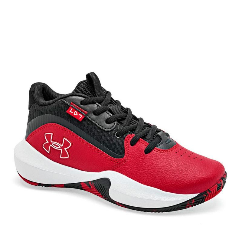 TENIS DEPORTIVO BALONCESTO UNDER ARMOUR 302851360 ROJO NEGRO