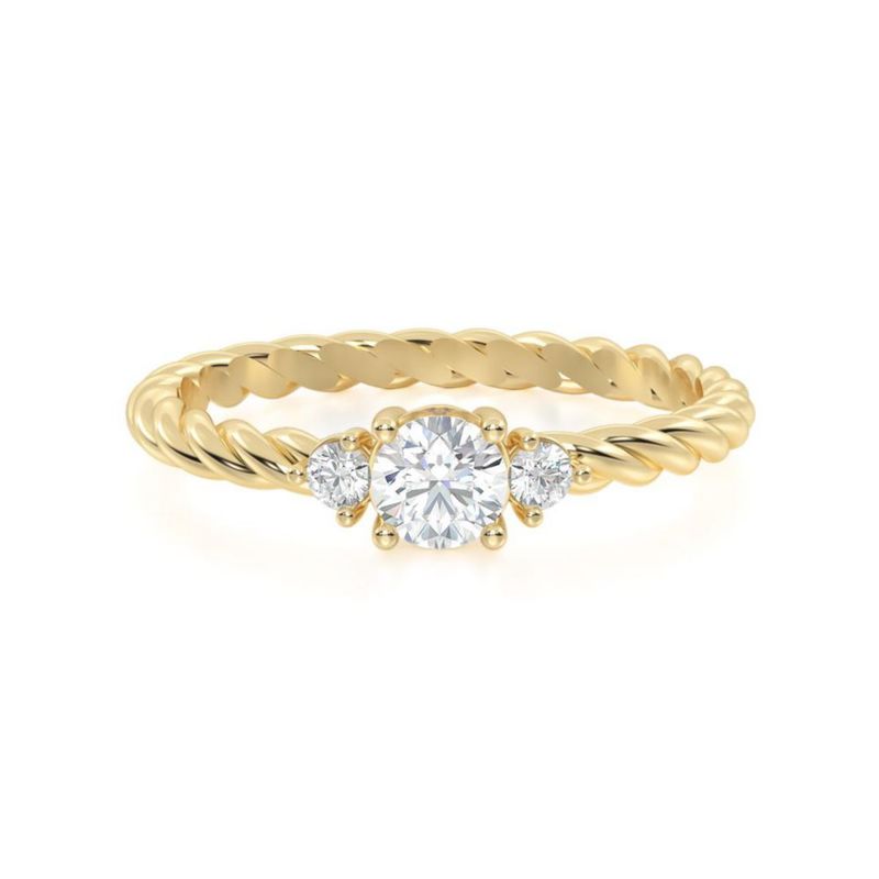 Anillo de Compromiso Tresse 14K Oro