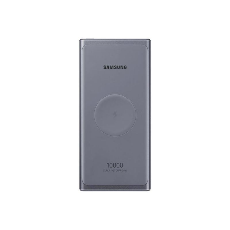 Cargador inalámbrico portátil Samsung 10000 mAh súper rápido de 25 W Paquete de batería USB-C Plateado EB-U3300XJEGUS