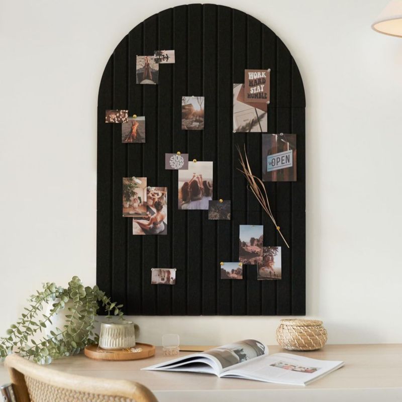 Tablero de fieltro tipo corcho ZICOTO 89 x 61 cm arco 6 piezas
