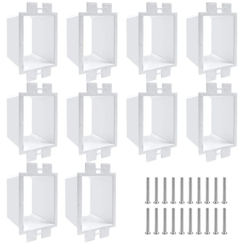 Extensores de Caja Eléctrica de 1 Vía YEXEXINM 10 uds