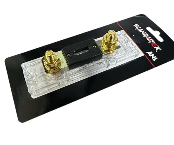 Paquete 20 Portafusibles ANL Para Amplificador Calibre 0 y 4 Con Fusible 120 Amperes Scandaltek ST-ANL02