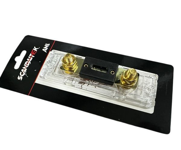 Paquete 20 Portafusibles ANL Para Amplificador Calibre 0 y 4 Con Fusible 120 Amperes Scandaltek ST-ANL02