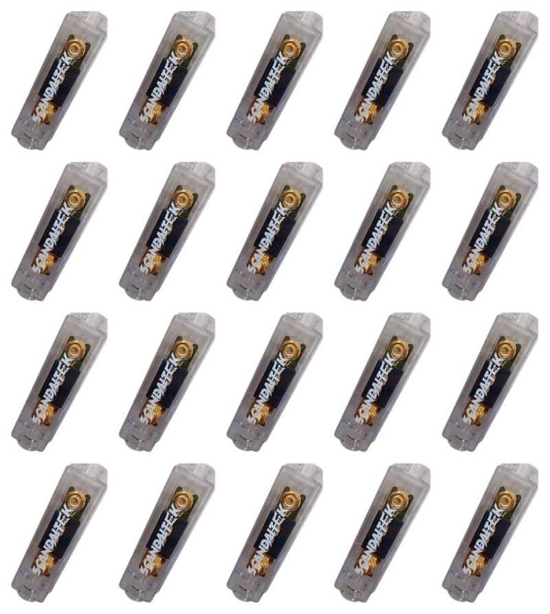 Paquete 20 Portafusibles ANL Para Amplificador Calibre 0 y 4 Con Fusible 120 Amperes Scandaltek ST-ANL02