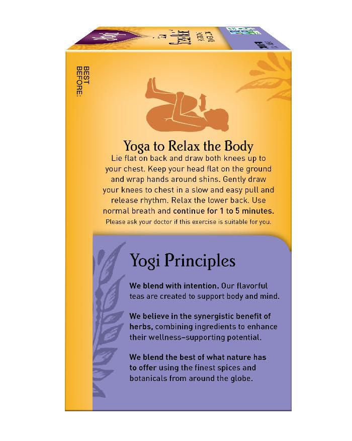 Té Yogi Kava para el alivio del estrés 16 sobres orgánico
