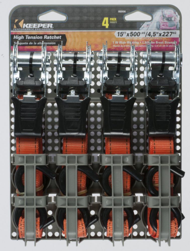 Correa de carga KEEPER 25 cm x 45 m pack de 4 unidades límite de carga 227 kg