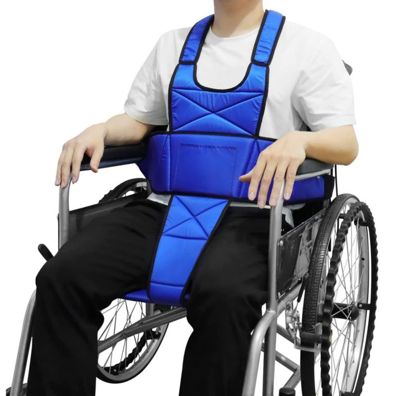 Cinturón de Seguridad para Silla de Ruedas YHK Chaleco Acolchado Ajustable