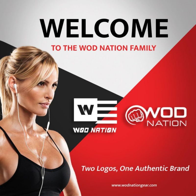 Cintas para Muñeca WOD Nation 30 cm Negro/Rojo con Cierre de Gancho y Bucle