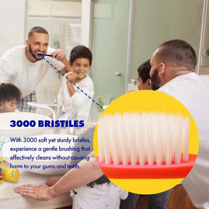Cepillo de dientes ZIOSTAND pack de 7 ultra suave con 3000 cerdas