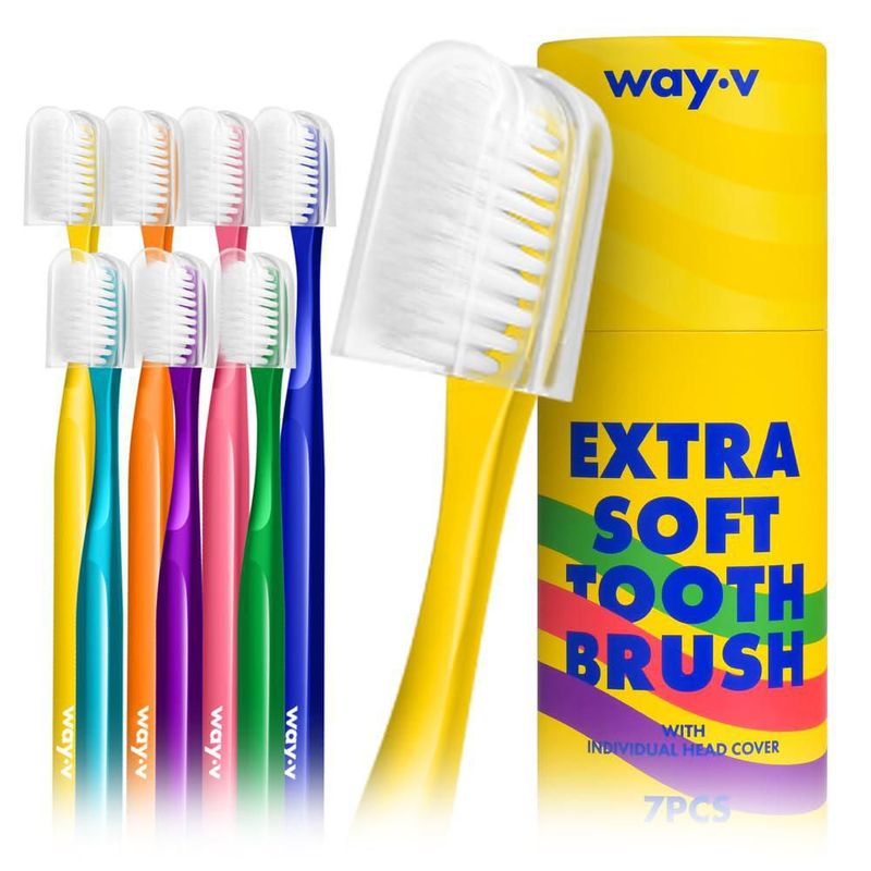 Cepillo de dientes ZIOSTAND pack de 7 ultra suave con 3000 cerdas