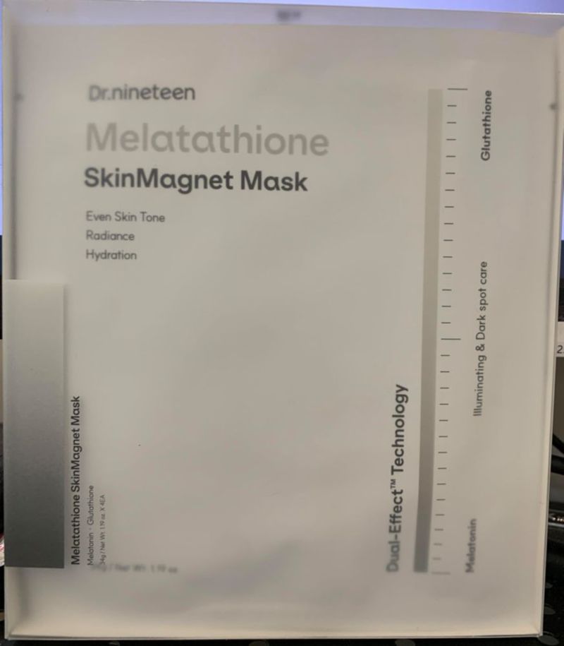 Mascarilla Facial Dr.nineteen Melatathione Hidrogel – Piel Radiante