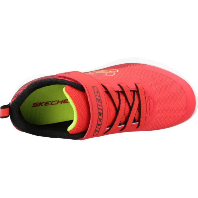 Zapatilla Skechers Microspec II-Zovrix Roja/Negra Talla 1 Niños
