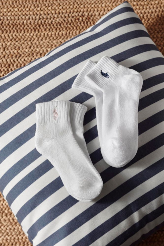 Calcetines Polo Ralph Lauren para bebé 0‑6 meses – Pack de 6 blanco y azul marino