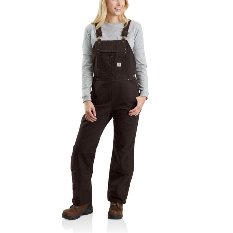 OVERALLS Carhartt Mujer XS Marrón Oscuro Aislado