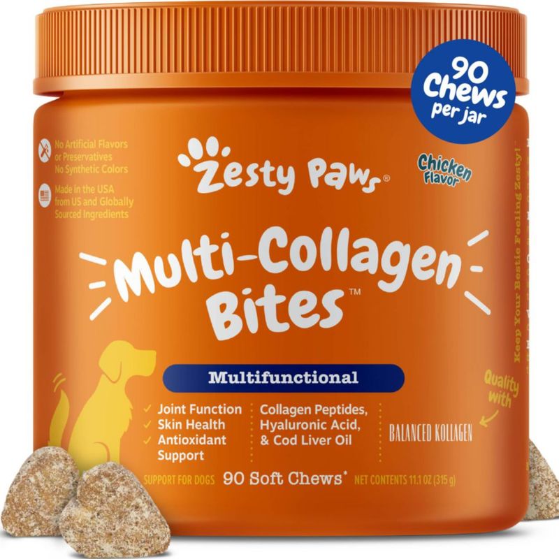 Suplemento para Perro Zesty Paws Multi Colágeno Gomitas Blandas 90 unidades