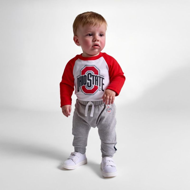 Conjunto de body y jogger Gerber Ohio State 6-9 meses Unisex