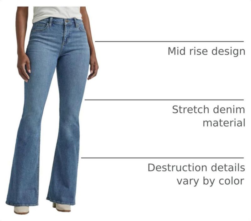 Jeans Flare Lee 6 de Cintura Media Retro Elevado