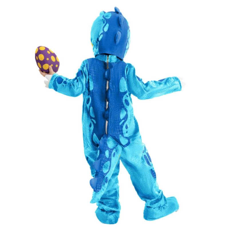 Spooktacular Creations Disfraz de Dinosaurio T.rex para Halloween – Conjunto Completo con Capucha Mono Cola Botines y Huevo de Tela para Niños