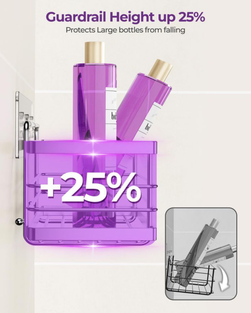 Organizador de Ducha ODesign 3 Unidades Acero Inoxidable Antióxido Plateado