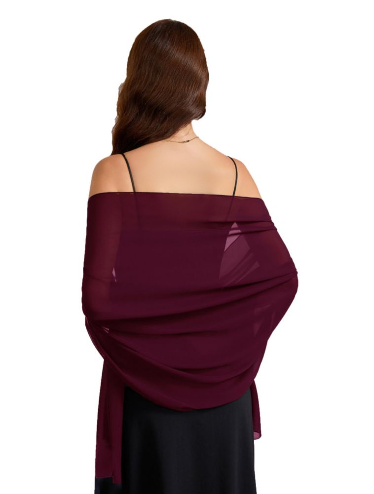 Chal Baoqiya 201 cm x 48 cm de Chiffón Elegante