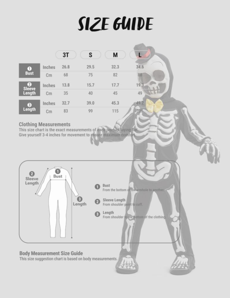 Disfraz de Esqueleto que Brilla en la Oscuridad – Spooktacular Creations