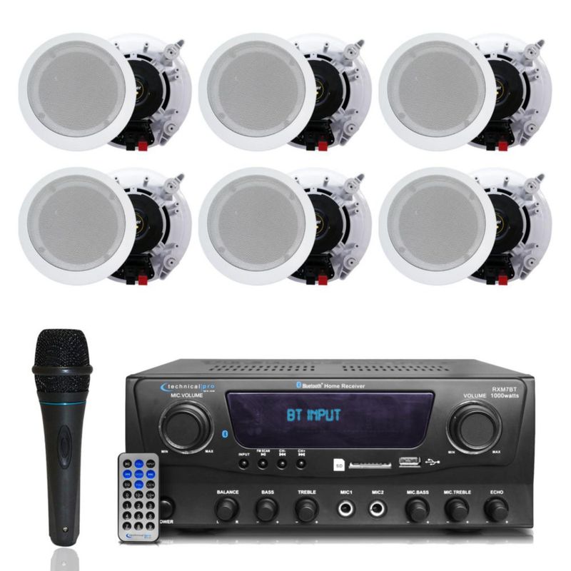 Amplificador Technical Pro 1000W Bluetooth USB SD