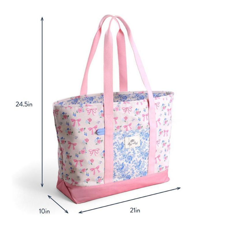 Bolso Tote Itzy Ritzy con Cintas y 4 Bolsillos y Cremallera