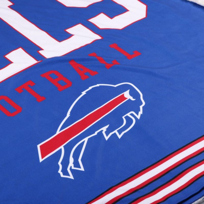 Manta de Sherpa FOCO Buffalo Bills 152 cm x 178 cm