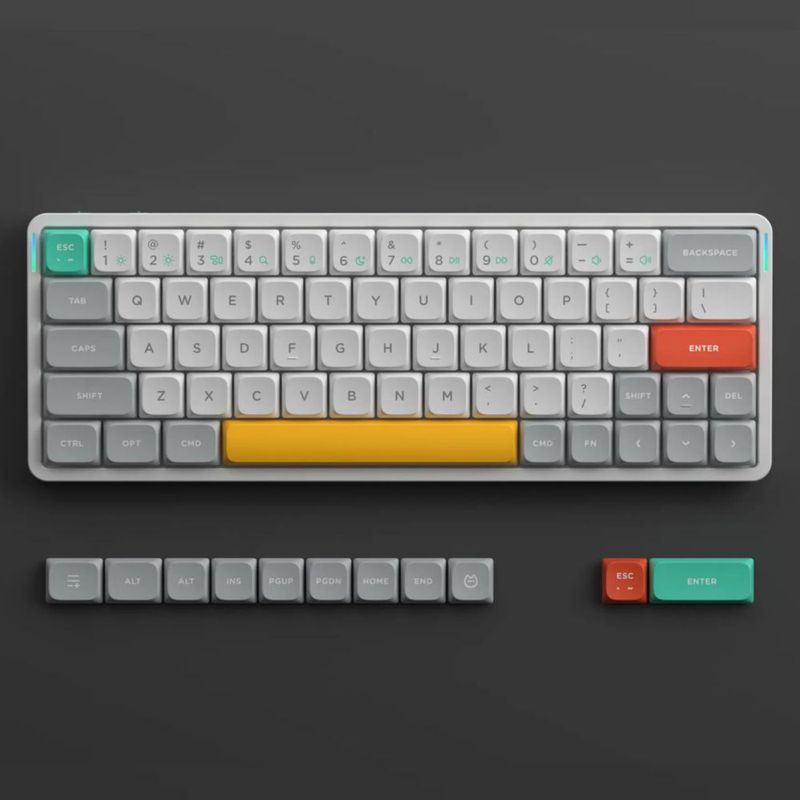 Teclado nuphy Air60 V2 inalámbrico 60 % Bluetooth 5.1 blanco
