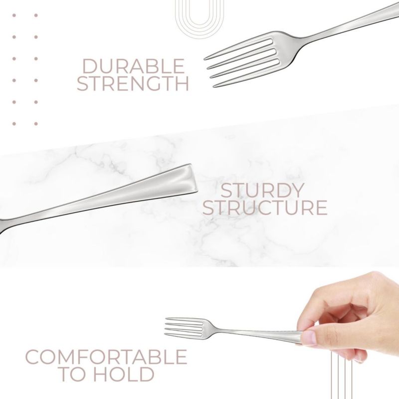 Tenedor Desechable Plateado Exquisite de 10 cm – Pack de 4800 unidades