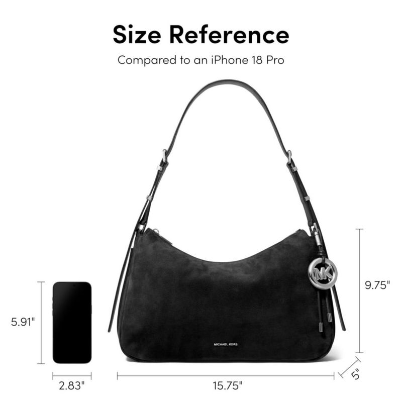 Bolso Michael Kors Nolita Mediano de Gamuza Chocolate