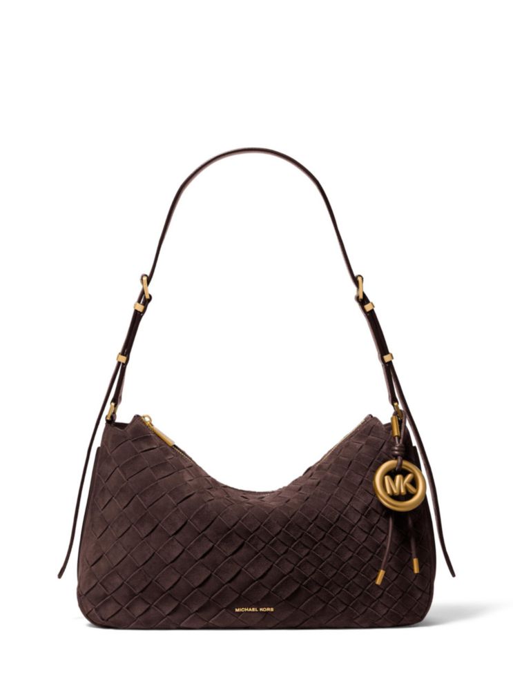 Bolso Michael Kors Nolita Mediano de Gamuza Chocolate