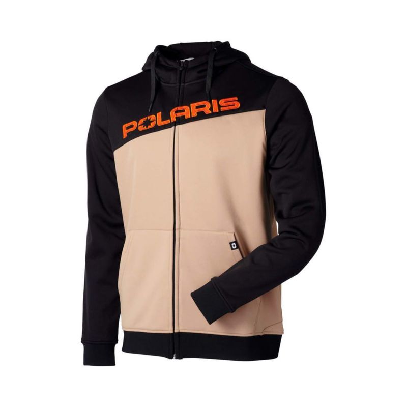 Sudadera con cremallera completa Polaris Tech color caqui talla M