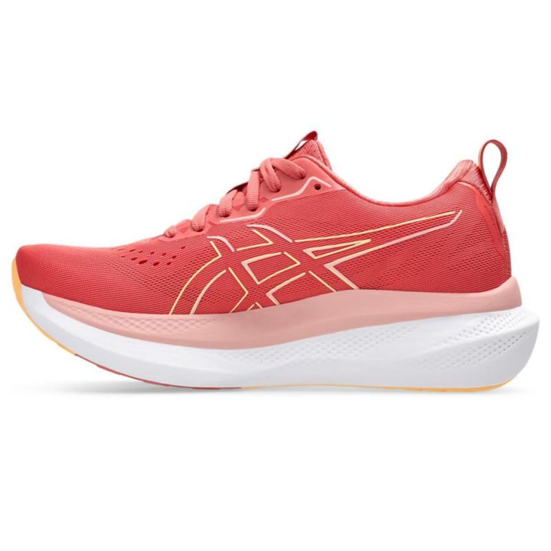 Zapatilla de running para mujer ASICS GLIDERIDE MAX 7.5 Rosa oscuro/Naranja brillante