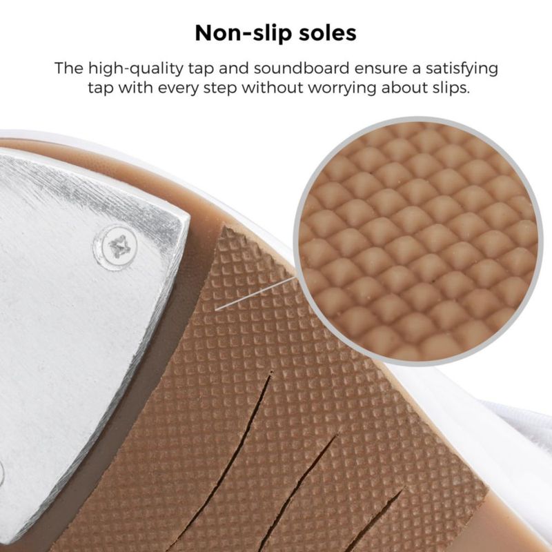Zapatos de claqué Stelle para niñas y niños talla 11ML blanco
