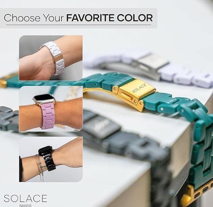 Correa Solace Bands Universal para Apple Watch – Negro Mate