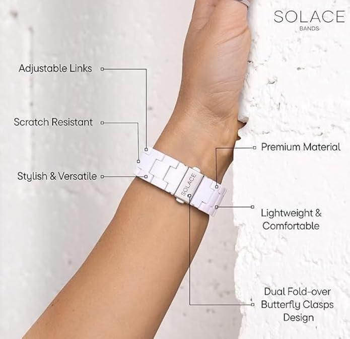 Correa Solace Bands Universal para Apple Watch – Negro Mate