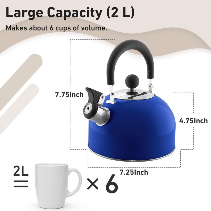 Tetera Lily's Home 2 L Acero Inoxidable Azul