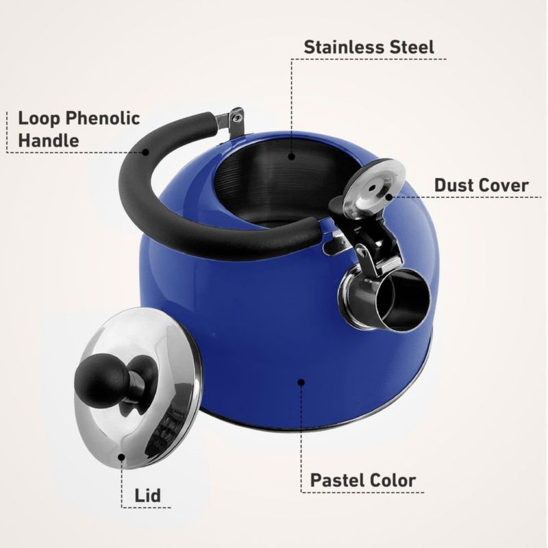 Tetera Lily's Home 2 L Acero Inoxidable Azul