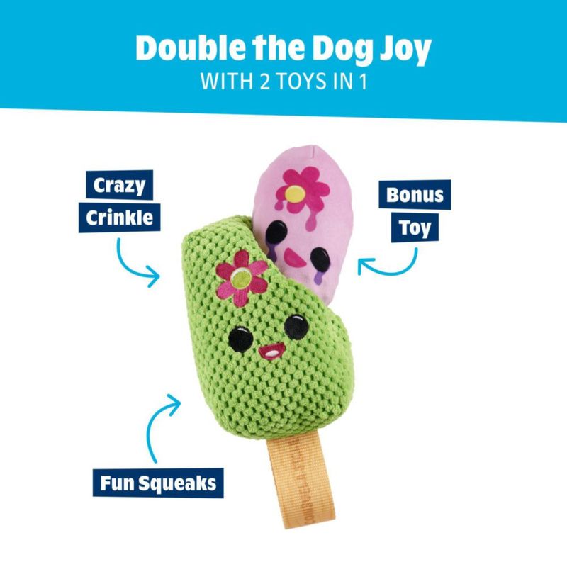 Juguete para perros BarkBox Consuela Cactus Pop – Grande