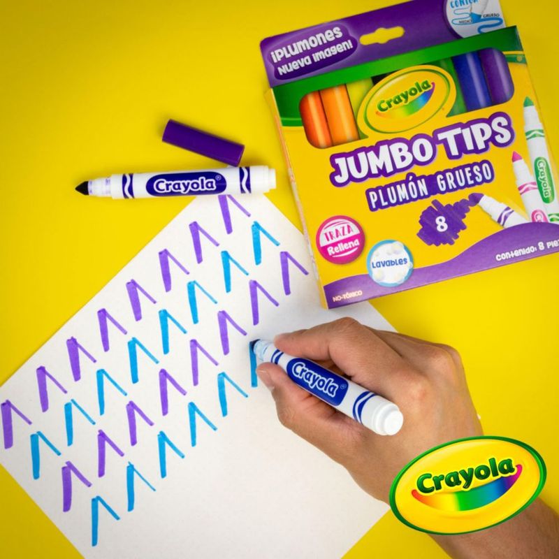 Marcadores Crayola lavables Broad Point Classic paquete de 8