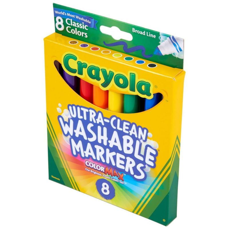 Marcadores Crayola lavables Broad Point Classic paquete de 8